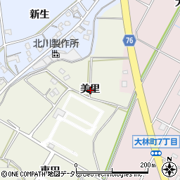 愛知県豊田市宝町美里周辺の地図