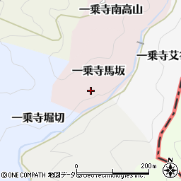 京都府京都市左京区一乗寺馬坂周辺の地図