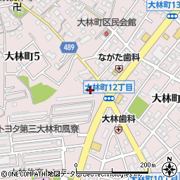 愛知県豊田市大林町周辺の地図
