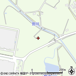滋賀県日野町（蒲生郡）中在寺周辺の地図