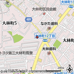 愛知県豊田市大林町周辺の地図