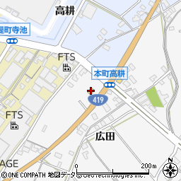 ファミリーマート豊田広田町店周辺の地図