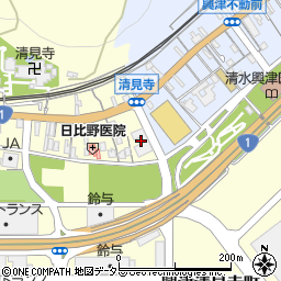 鈴与株式会社　興津研修センター周辺の地図
