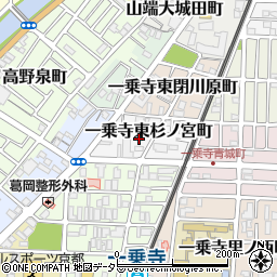 京都府京都市左京区一乗寺東杉ノ宮町周辺の地図