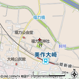 岡山県津山市福力127周辺の地図