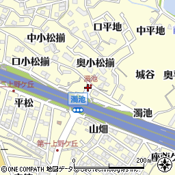 愛知県東海市名和町奥小松揃周辺の地図
