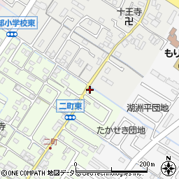 滋賀県守山市二町町1-6周辺の地図