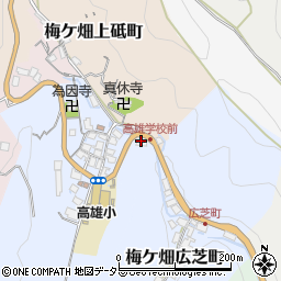 ＪＡ京都中央高雄周辺の地図