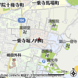 京都府京都市左京区一乗寺堂ノ前町周辺の地図