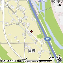兵庫県神崎郡神河町貝野303周辺の地図