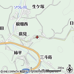 愛知県豊田市松平町周辺の地図