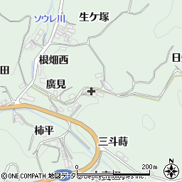 愛知県豊田市松平町周辺の地図