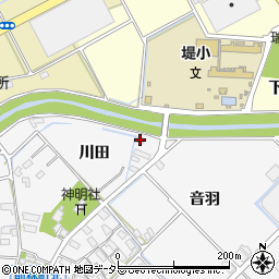 愛知県豊田市前林町川田12周辺の地図