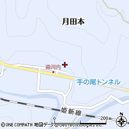 岡山県真庭市月田本606周辺の地図