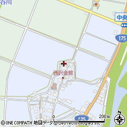 兵庫県西脇市黒田庄町西澤45周辺の地図