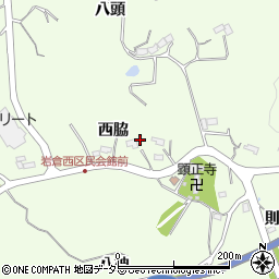 愛知県豊田市岩倉町西脇61周辺の地図