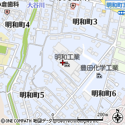 愛知県豊田市明和町周辺の地図