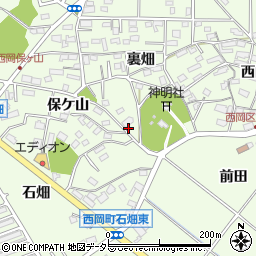 愛知県豊田市西岡町裏畑6周辺の地図