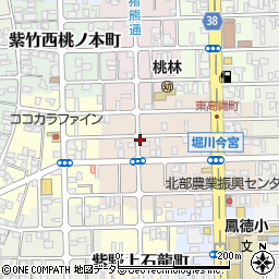 京都府京都市北区紫竹高縄町周辺の地図