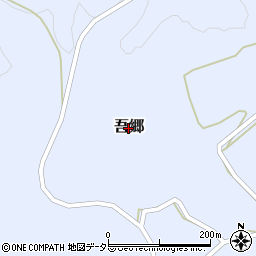 島根県美郷町（邑智郡）吾郷周辺の地図