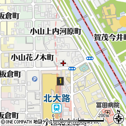 パーフェクトリバティー教団京都教会周辺の地図