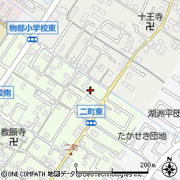 滋賀県守山市二町町117周辺の地図