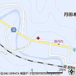 岡山県真庭市月田本639周辺の地図