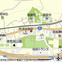 静岡県静岡市清水区興津清見寺町107周辺の地図