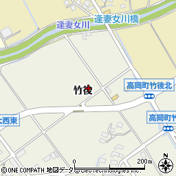 愛知県豊田市高岡町竹後周辺の地図