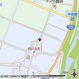 兵庫県西脇市黒田庄町西澤77周辺の地図