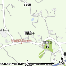 愛知県豊田市岩倉町西脇周辺の地図
