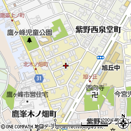 京都府京都市北区紫野西蓮台野町周辺の地図