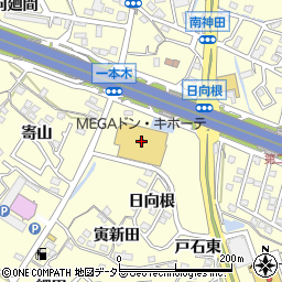ＭＥＧＡドン・キホーテ東海名和店周辺の地図