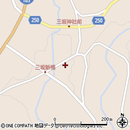 広島県庄原市西城町三坂656周辺の地図