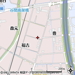 愛知県豊田市竹町福吉周辺の地図