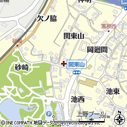 愛知県東海市名和町関東山19周辺の地図