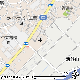 愛知県豊明市新田町大割42周辺の地図