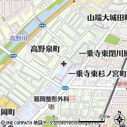 京都府京都市左京区高野泉町25周辺の地図