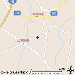 広島県庄原市西城町三坂655周辺の地図