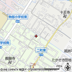 滋賀県守山市二町町121-2周辺の地図