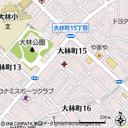 大林郵便局周辺の地図