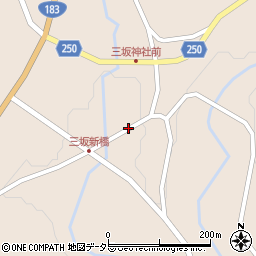 広島県庄原市西城町三坂871-1周辺の地図