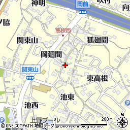 愛知県東海市名和町西高根周辺の地図