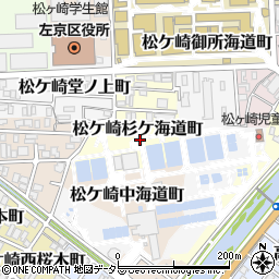 京都府京都市左京区松ケ崎杉ケ海道町周辺の地図
