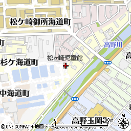 京都市　公設民営児童館松ケ崎児童館周辺の地図