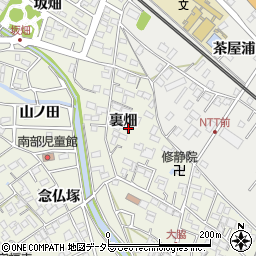 愛知県豊明市栄町裏畑周辺の地図