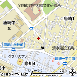 大川プラザ３号館周辺の地図