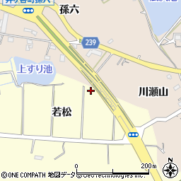 愛知県刈谷市東境町若松周辺の地図