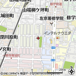 京都府京都市左京区一乗寺松田町168周辺の地図