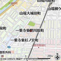 京都府京都市左京区一乗寺東閉川原町周辺の地図